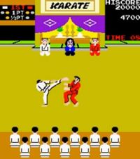 une photo d'Ã©cran de Karate Champ sur Arcade